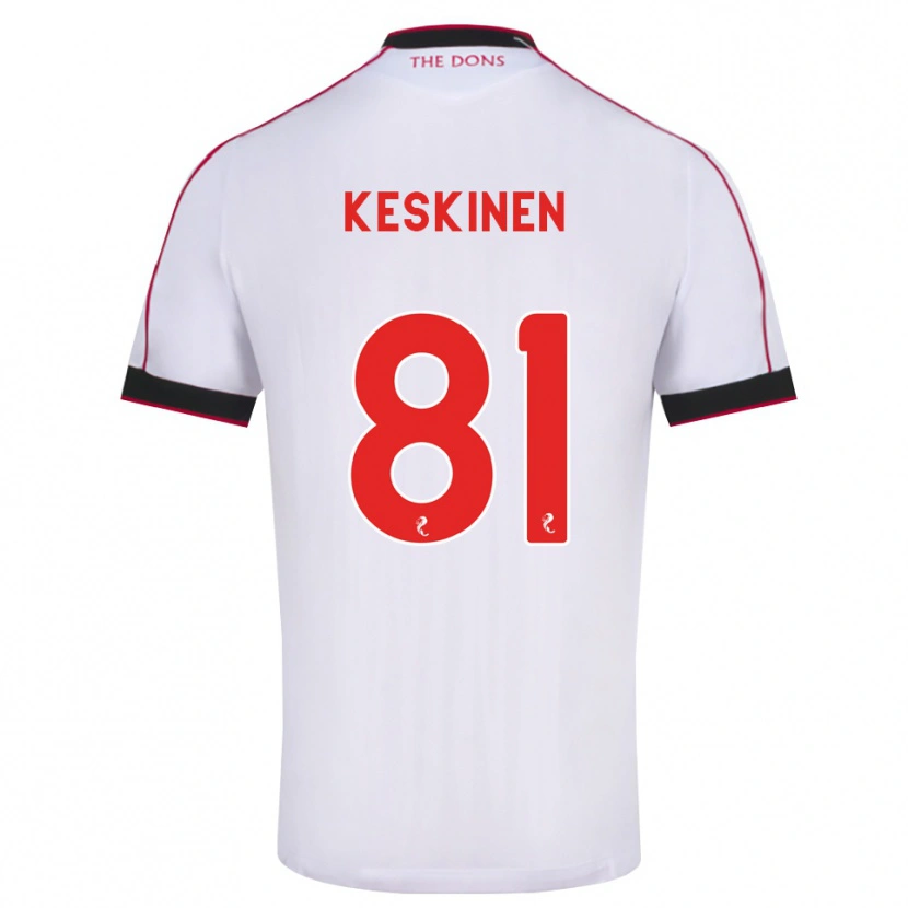 Danxen Donna Maglia Topi Keskinen #81 Bianco Rosso Nero Kit Gara Away 2026/27 Maglietta