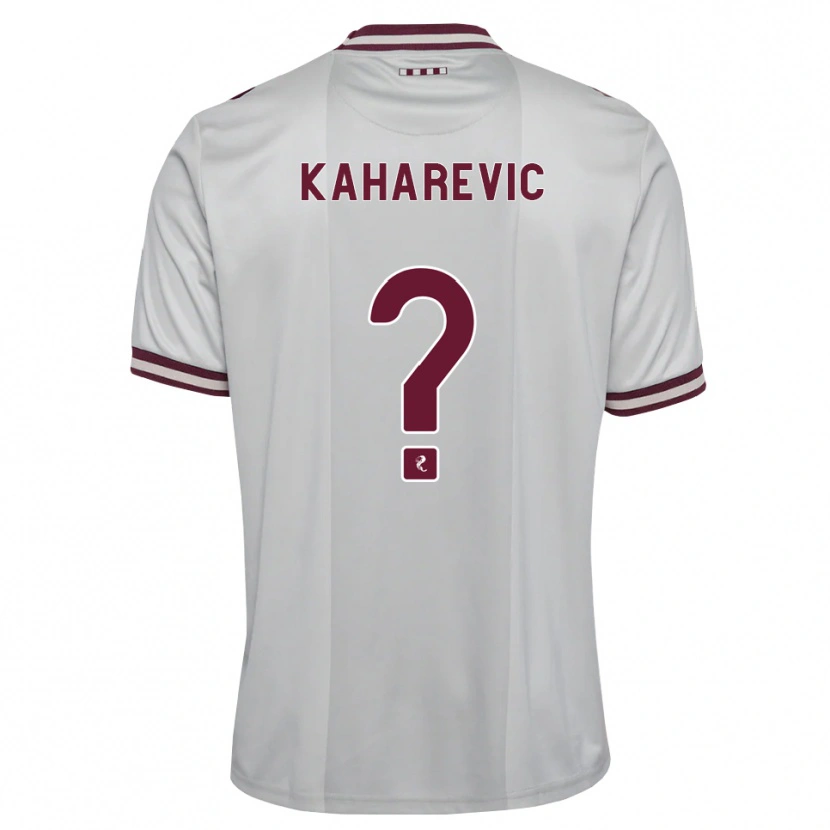 Danxen Donna Maglia Sinan Kaharevic #0 Borgogna Bianco Kit Gara Away 2026/27 Maglietta