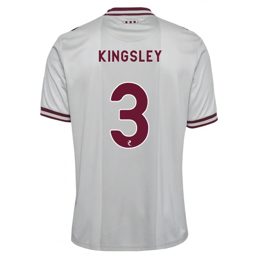 Danxen Donna Maglia Stephen Kingsley #3 Borgogna Bianco Kit Gara Away 2026/27 Maglietta