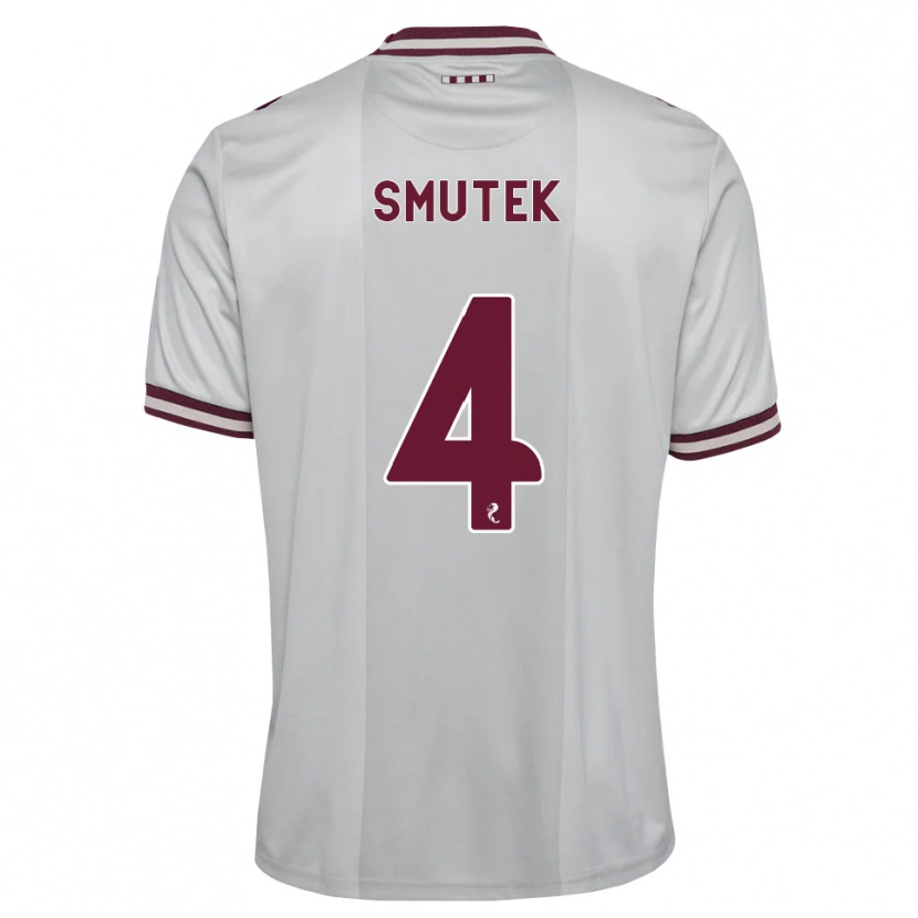 Danxen Donna Maglia Kai Smutek #4 Borgogna Bianco Kit Gara Away 2026/27 Maglietta