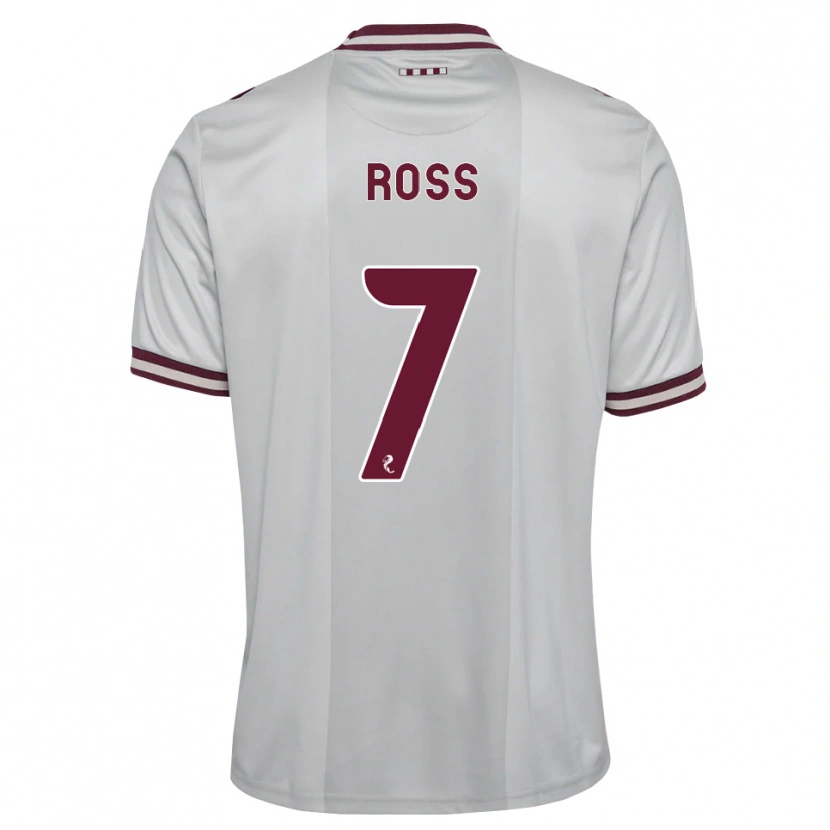 Danxen Donna Maglia Mackenzie Ross #7 Borgogna Bianco Kit Gara Away 2026/27 Maglietta