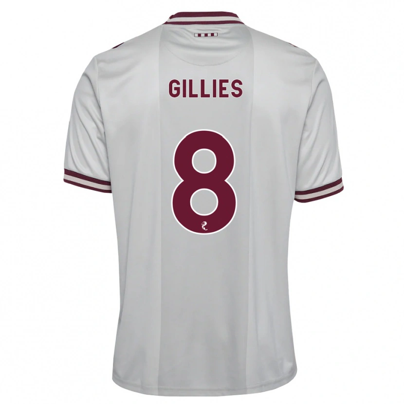Danxen Donna Maglia Matthew Gillies #8 Borgogna Bianco Kit Gara Away 2026/27 Maglietta