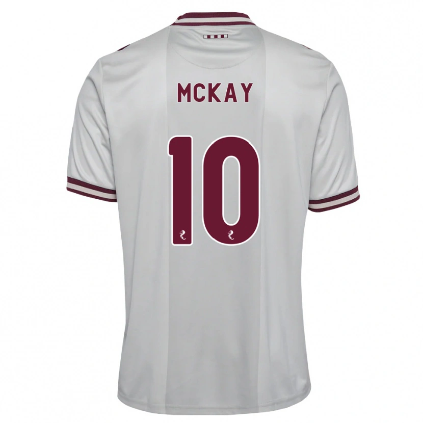 Danxen Donna Maglia Barrie Mckay #10 Borgogna Bianco Kit Gara Away 2026/27 Maglietta