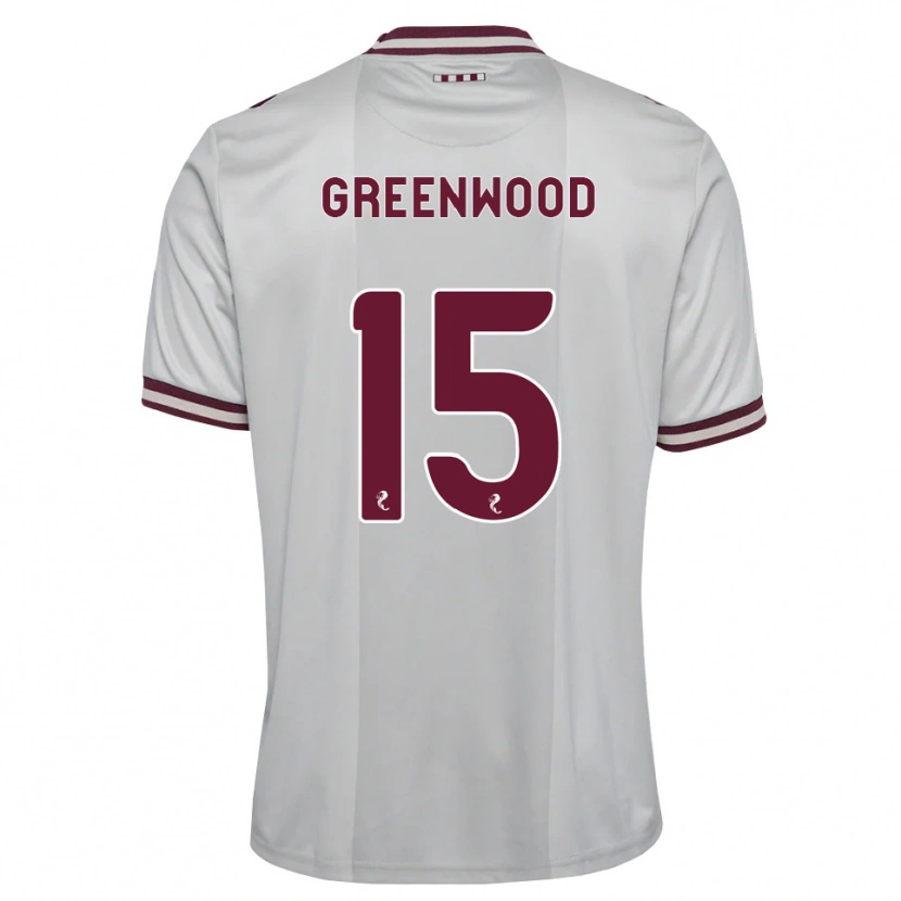 Danxen Donna Maglia Brodie Greenwood #15 Borgogna Bianco Kit Gara Away 2026/27 Maglietta