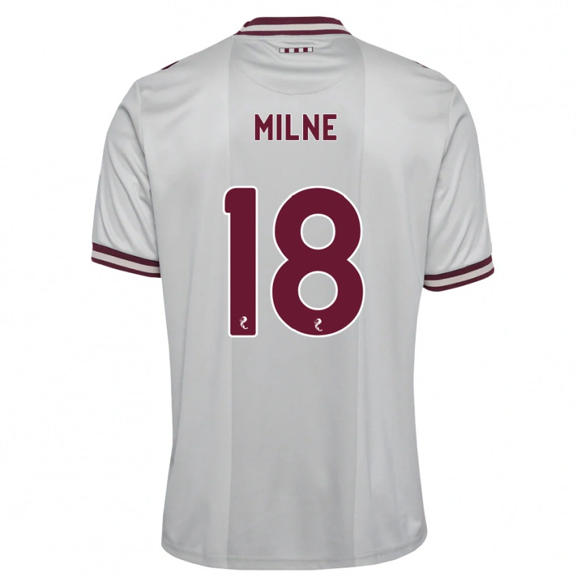 Danxen Donna Maglia Harry Milne #18 Borgogna Bianco Kit Gara Away 2026/27 Maglietta