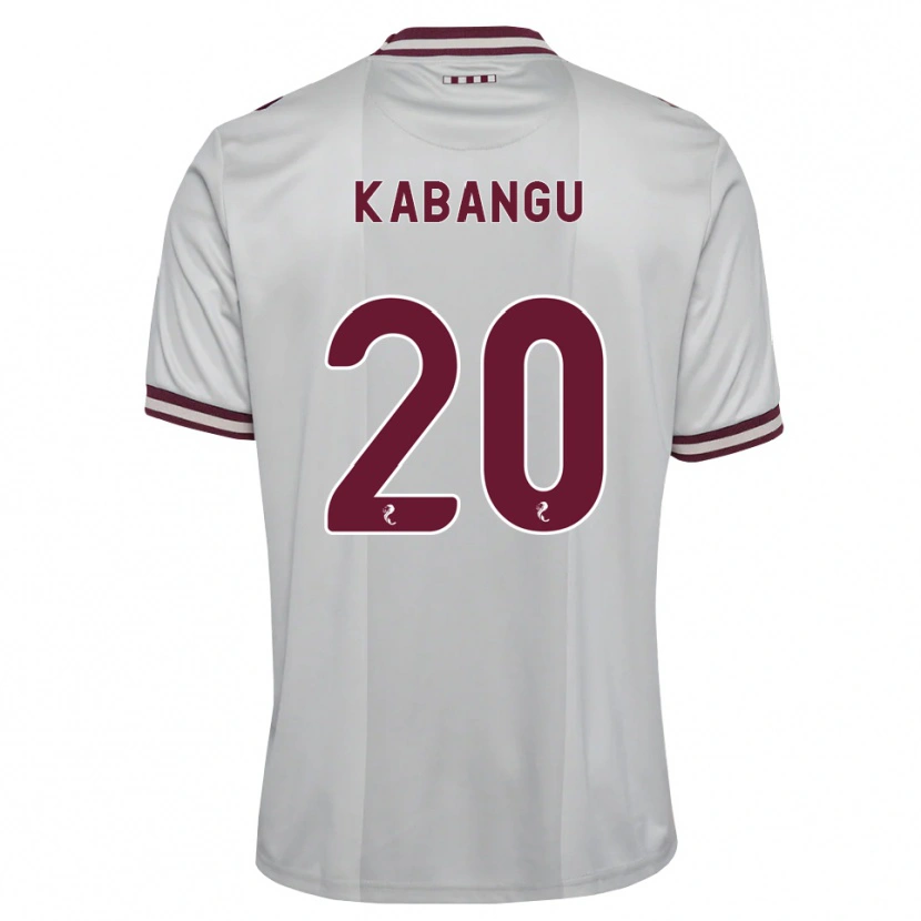 Danxen Donna Maglia Elton Kabangu #20 Borgogna Bianco Kit Gara Away 2026/27 Maglietta