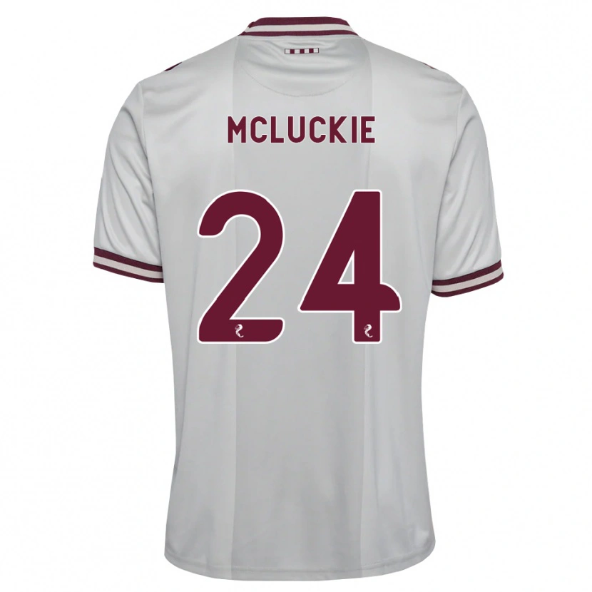 Danxen Donna Maglia Bobby Mcluckie #24 Borgogna Bianco Kit Gara Away 2026/27 Maglietta