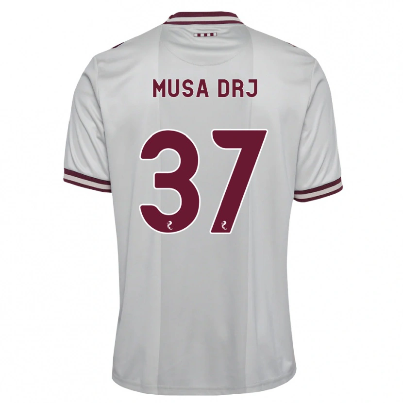 Danxen Donna Maglia Musa Drammeh #37 Borgogna Bianco Kit Gara Away 2026/27 Maglietta