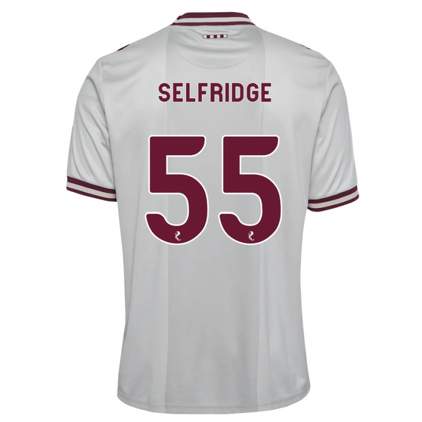 Danxen Donna Maglia Louis Selfridge #55 Borgogna Bianco Kit Gara Away 2026/27 Maglietta