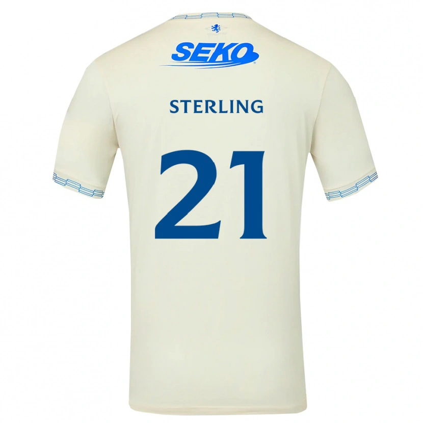 Danxen Donna Maglia Dujon Sterling #21 Bianco Blu Cielo Profondo Kit Gara Away 2026/27 Maglietta