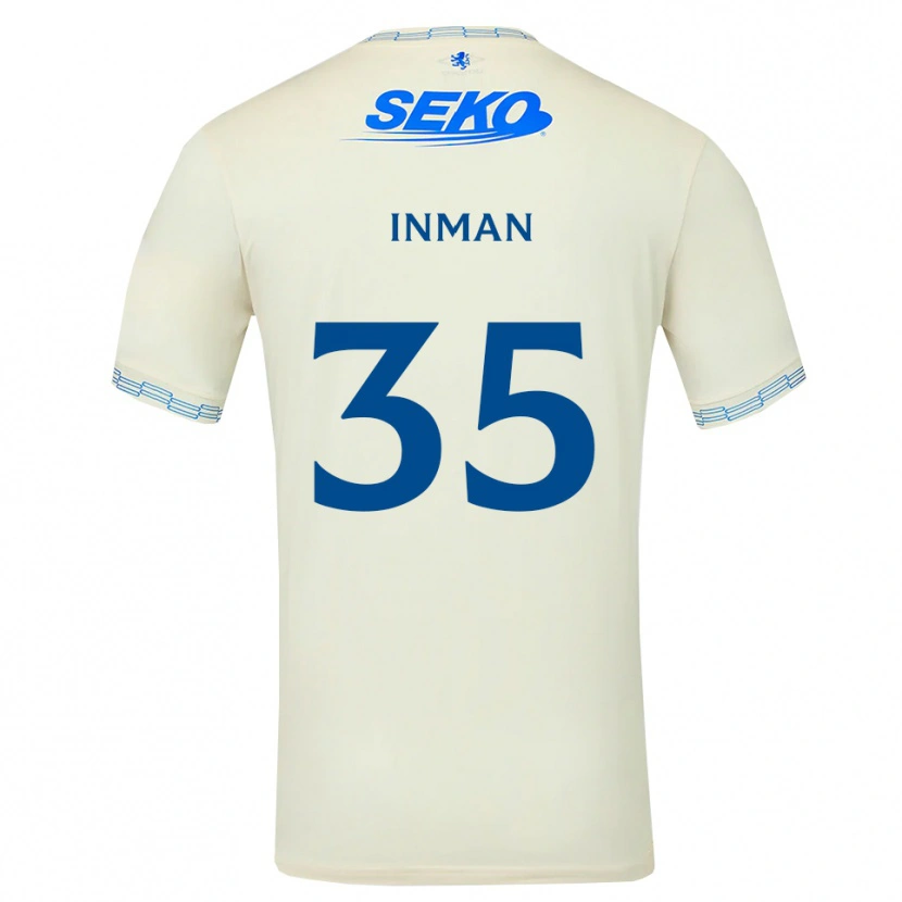 Danxen Donna Maglia Lucy Inman #35 Bianco Blu Cielo Profondo Kit Gara Away 2026/27 Maglietta