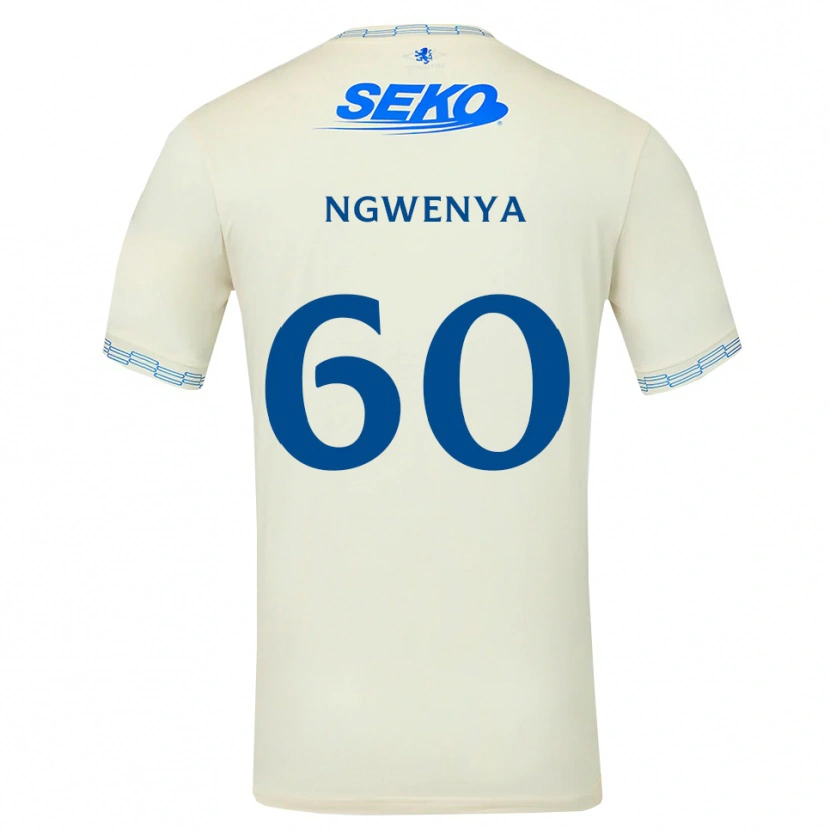 Danxen Donna Maglia Corey Ngwenya #60 Bianco Blu Cielo Profondo Kit Gara Away 2026/27 Maglietta