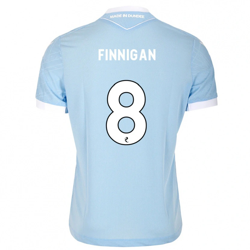 Danxen Donna Maglia Ryan Finnigan #8 Bianco Cielo Chiaro Kit Gara Away 2026/27 Maglietta