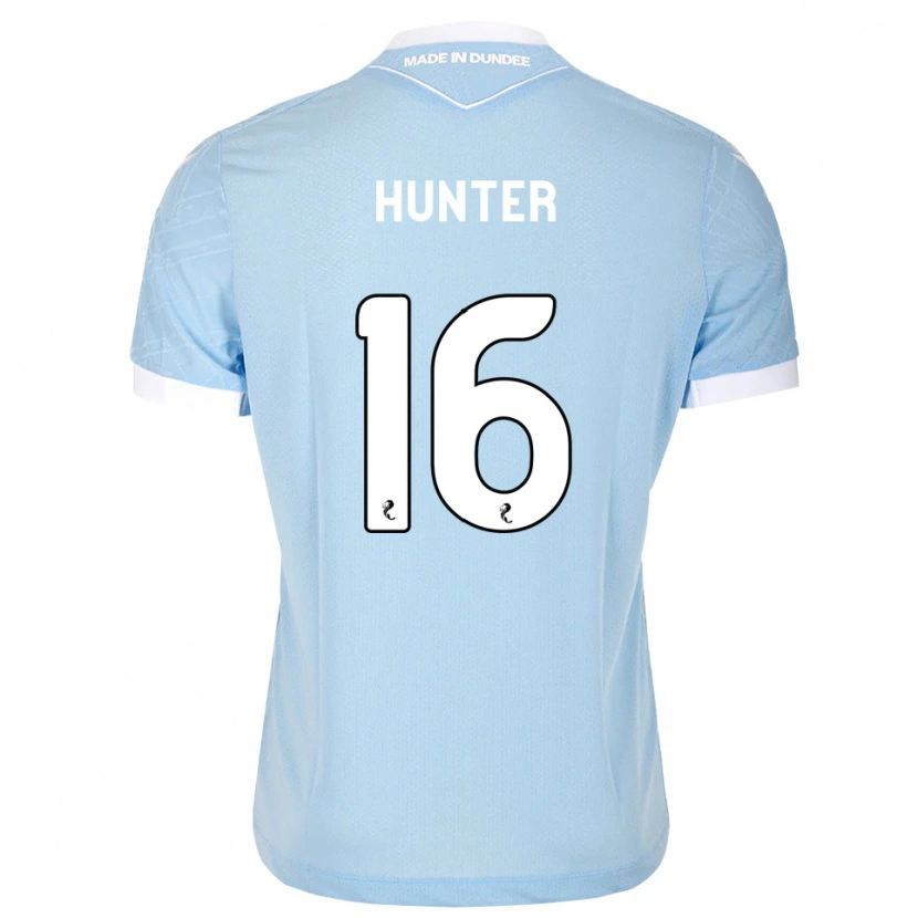 Danxen Donna Maglia Michael Hunter #16 Bianco Cielo Chiaro Kit Gara Away 2026/27 Maglietta