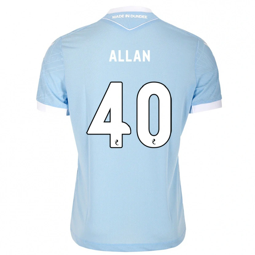 Danxen Donna Maglia Finlay Allan #40 Bianco Cielo Chiaro Kit Gara Away 2026/27 Maglietta