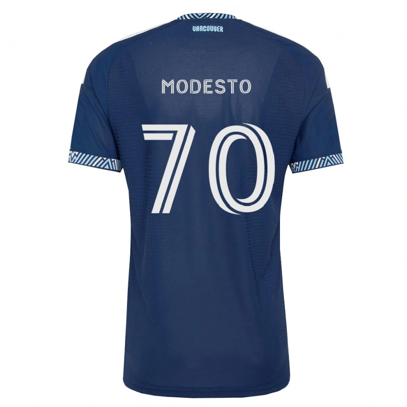 Danxen Donna Maglia Rui Modesto #70 Blu Scuro Bianco Kit Gara Away 2026/27 Maglietta
