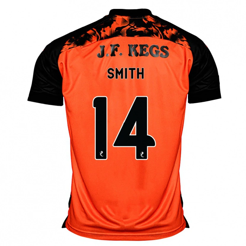 Danxen Bambino Maglia Ellis Smith #14 Arancione Nero Bianco Kit Gara Home 2026/27 Maglietta