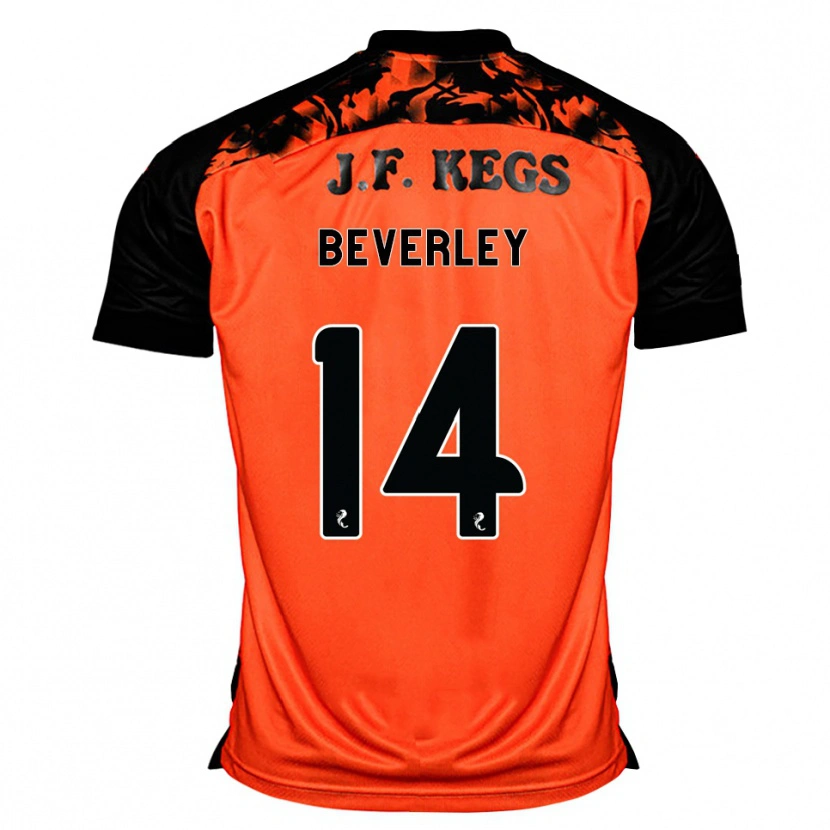 Danxen Bambino Maglia Cian Beverley #14 Arancione Nero Bianco Kit Gara Home 2026/27 Maglietta