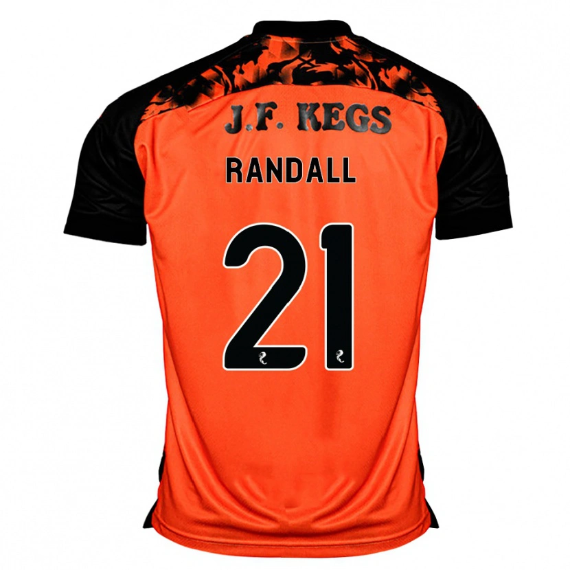 Danxen Bambino Maglia Jesse Randall #21 Arancione Nero Bianco Kit Gara Home 2026/27 Maglietta