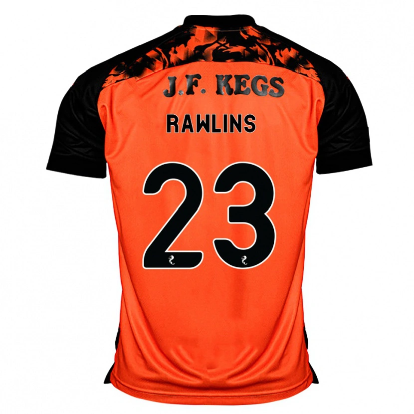 Danxen Bambino Maglia Joshua Rawlins #23 Arancione Nero Bianco Kit Gara Home 2026/27 Maglietta