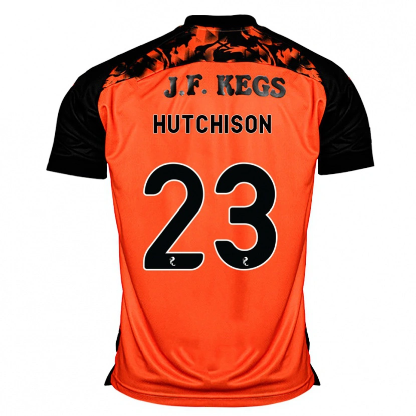 Danxen Bambino Maglia Daisy Hutchison #23 Arancione Nero Bianco Kit Gara Home 2026/27 Maglietta