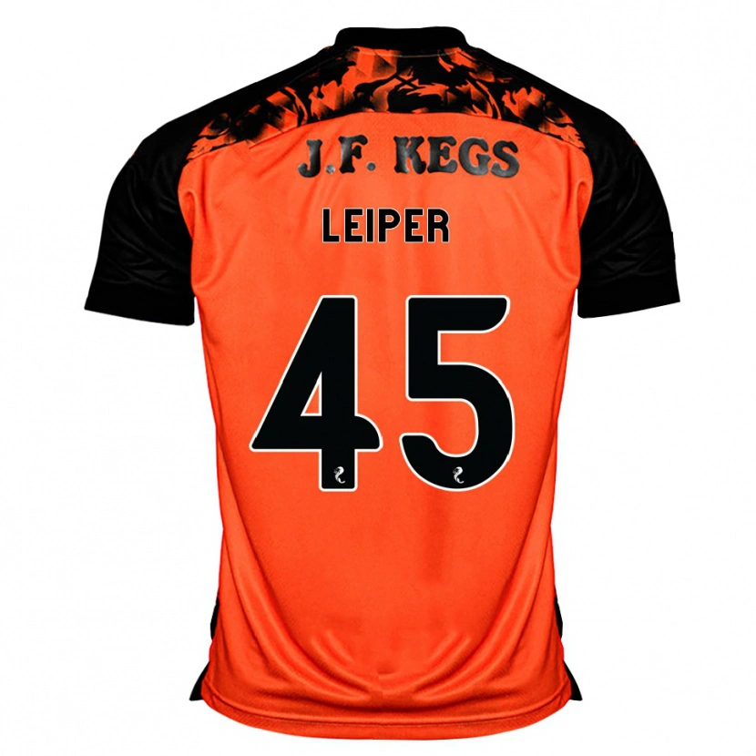 Danxen Bambino Maglia Cohen Leiper #45 Arancione Nero Bianco Kit Gara Home 2026/27 Maglietta