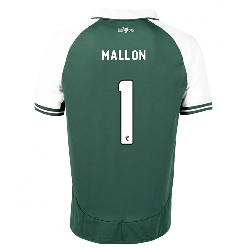 Danxen Bambino Maglia Ryan Mallon #1 Bianco Verde Marino Kit Gara Home 2026/27 Maglietta