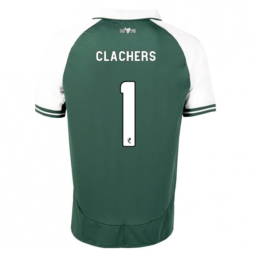 Danxen Bambino Maglia Erin Clachers #1 Bianco Verde Marino Kit Gara Home 2026/27 Maglietta