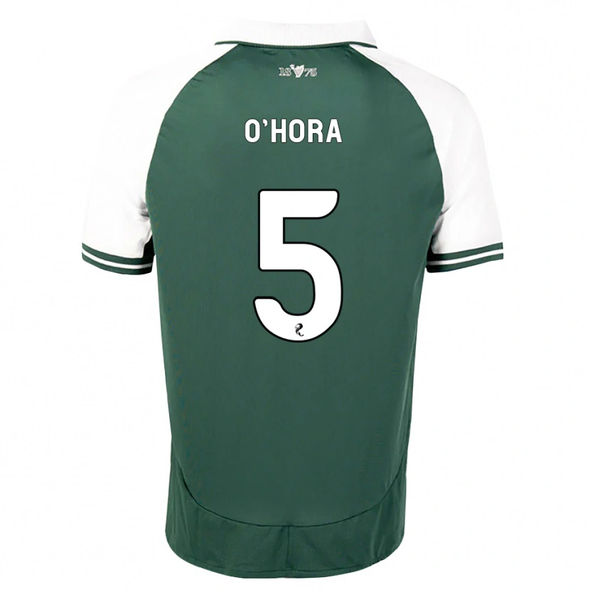 Danxen Bambino Maglia Warren O'hora #5 Bianco Verde Marino Kit Gara Home 2026/27 Maglietta