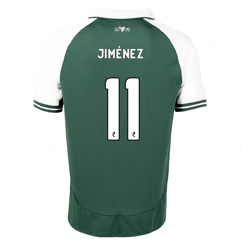 Danxen Bambino Maglia Logan Jiménez #11 Bianco Verde Marino Kit Gara Home 2026/27 Maglietta