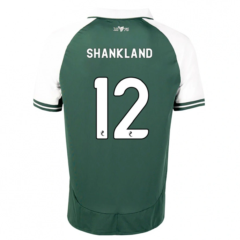 Danxen Bambino Maglia Cole Shankland #12 Bianco Verde Marino Kit Gara Home 2026/27 Maglietta