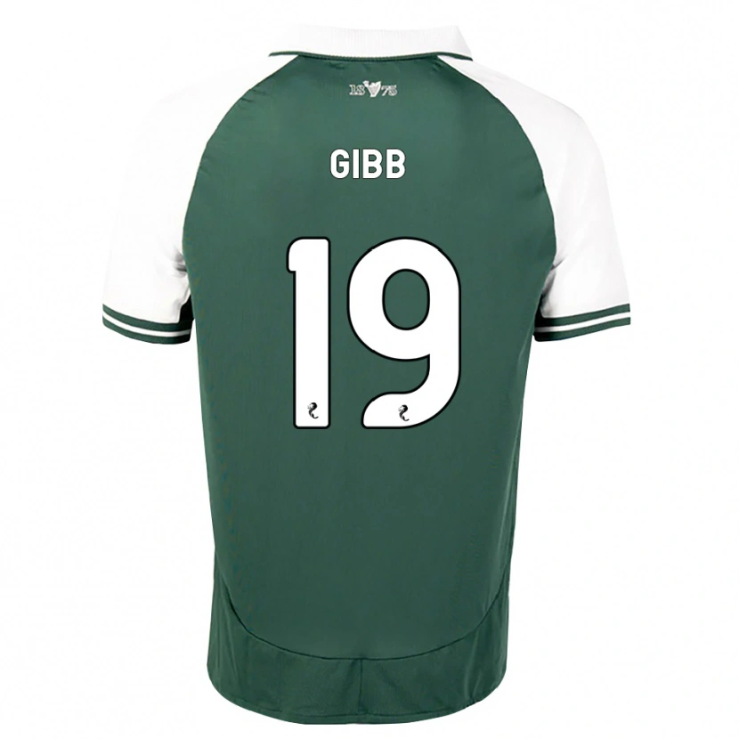 Danxen Bambino Maglia Caley Gibb #19 Bianco Verde Marino Kit Gara Home 2026/27 Maglietta