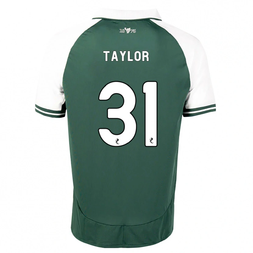 Danxen Bambino Maglia Linzi Taylor #31 Bianco Verde Marino Kit Gara Home 2026/27 Maglietta
