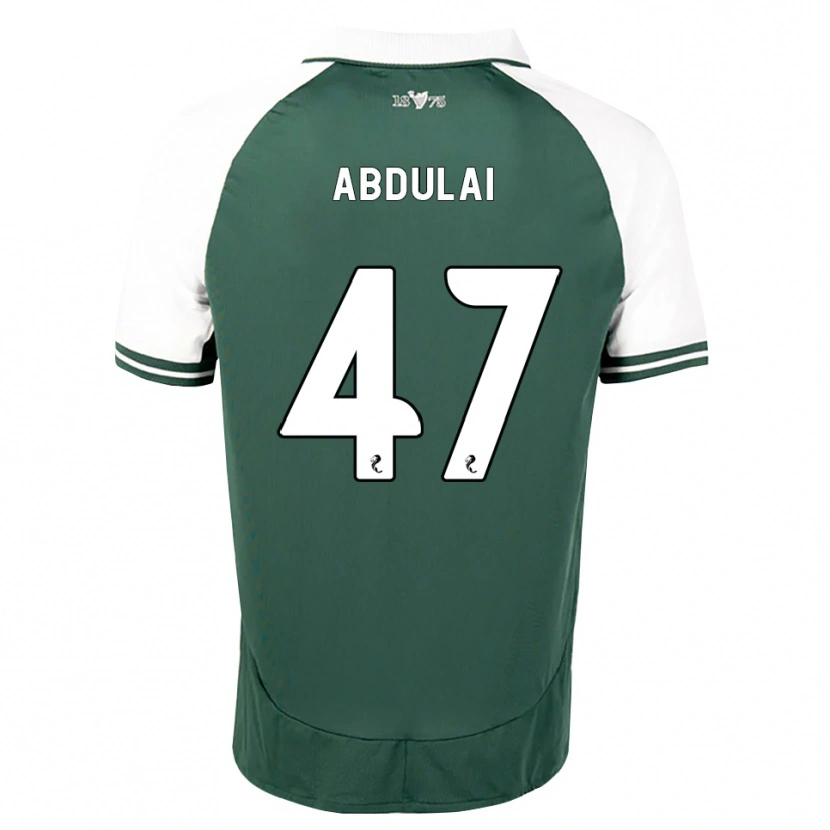 Danxen Bambino Maglia Azeem Abdulai #47 Bianco Verde Marino Kit Gara Home 2026/27 Maglietta