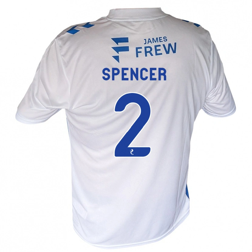 Danxen Bambino Maglia Joe Spencer #2 Bianco Blu Reale Kit Gara Home 2026/27 Maglietta