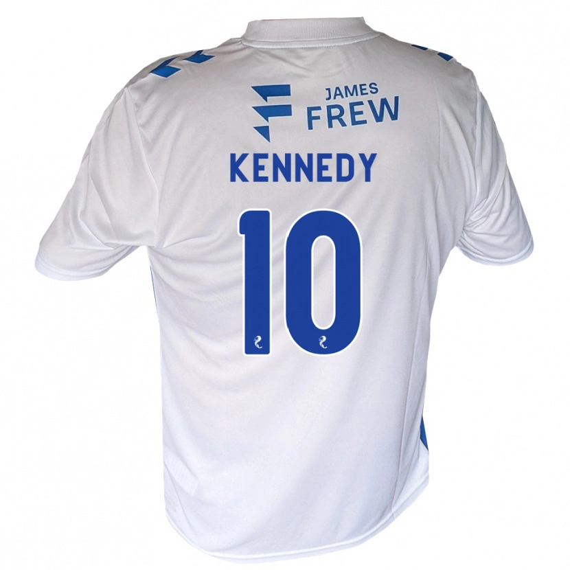 Danxen Bambino Maglia Matty Kennedy #10 Bianco Blu Reale Kit Gara Home 2026/27 Maglietta