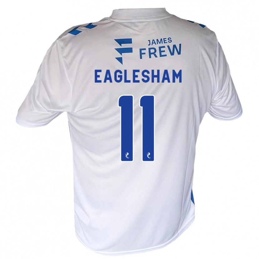 Danxen Bambino Maglia Cooper Eaglesham #11 Bianco Blu Reale Kit Gara Home 2026/27 Maglietta