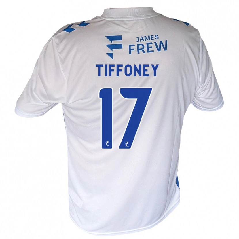 Danxen Bambino Maglia Scott Tiffoney #17 Bianco Blu Reale Kit Gara Home 2026/27 Maglietta