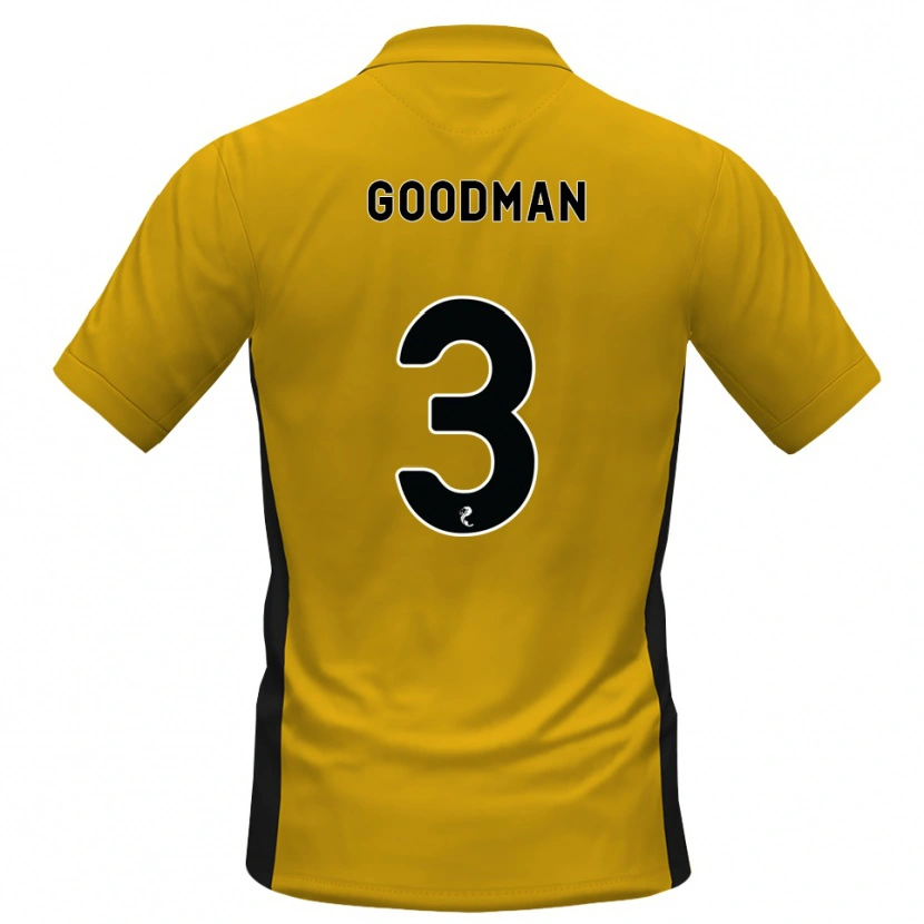 Danxen Bambino Maglia Mya Goodman #3 Bianco Arancione Kit Gara Home 2026/27 Maglietta