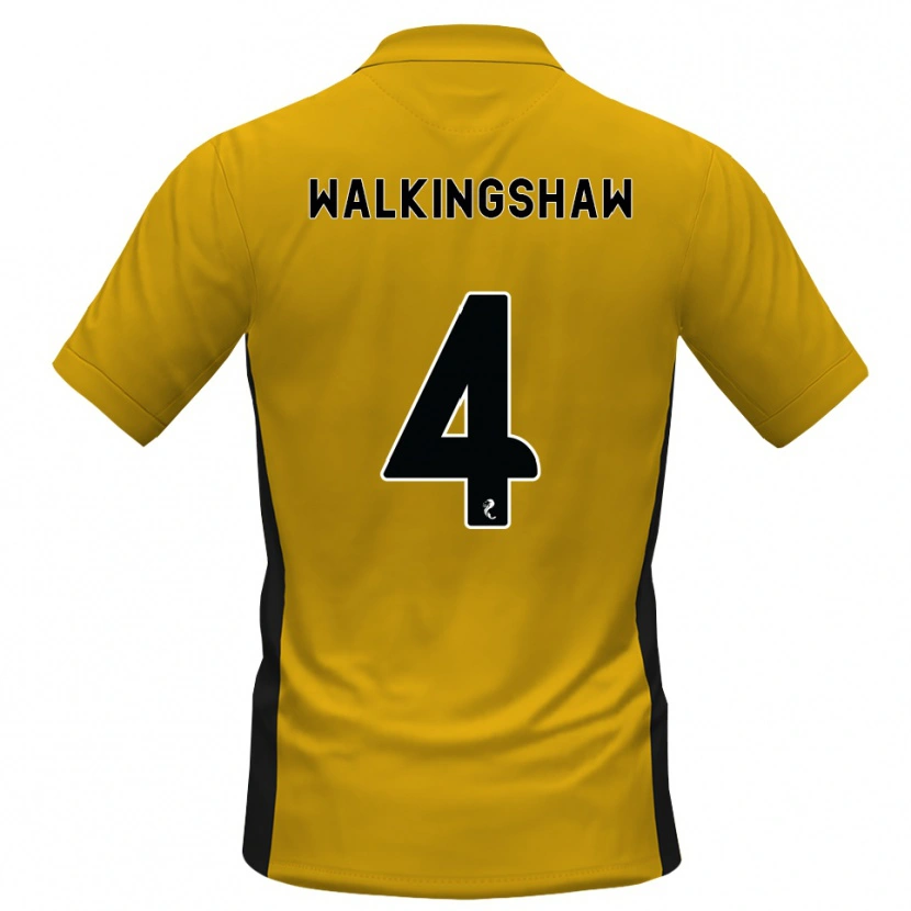 Danxen Bambino Maglia Rachel Walkingshaw #4 Bianco Arancione Kit Gara Home 2026/27 Maglietta