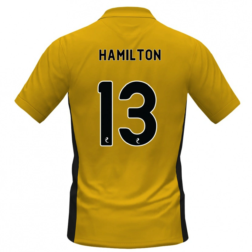 Danxen Bambino Maglia Jack Hamilton #13 Bianco Arancione Kit Gara Home 2026/27 Maglietta