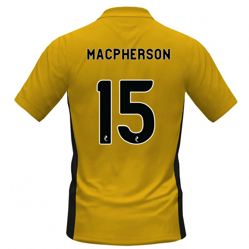 Danxen Bambino Maglia Cammy Macpherson #15 Bianco Arancione Kit Gara Home 2026/27 Maglietta