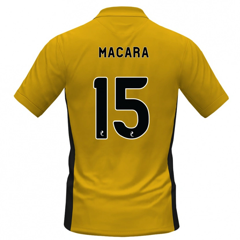 Danxen Bambino Maglia Elise Macara #15 Bianco Arancione Kit Gara Home 2026/27 Maglietta