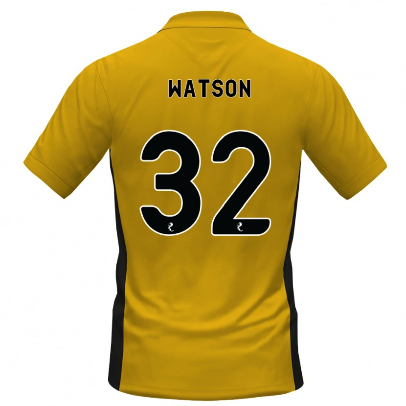 Danxen Bambino Maglia Ashley Watson #32 Bianco Arancione Kit Gara Home 2026/27 Maglietta