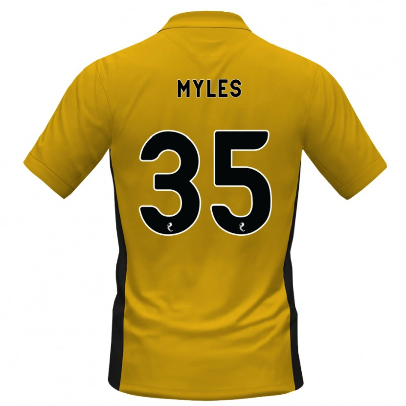 Danxen Bambino Maglia Evan Myles #35 Bianco Arancione Kit Gara Home 2026/27 Maglietta