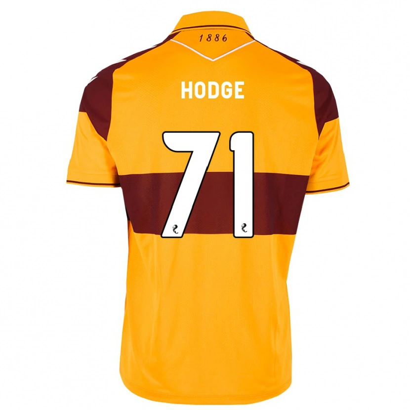 Danxen Bambino Maglia Joe Hodge #71 Arancione Marrone Kit Gara Home 2026/27 Maglietta