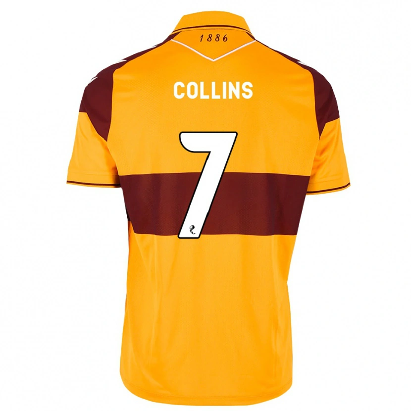 Danxen Bambino Maglia Bailley Collins #7 Arancione Marrone Kit Gara Home 2026/27 Maglietta