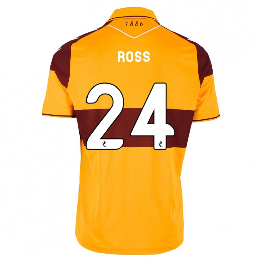 Danxen Bambino Maglia Luca Ross #24 Arancione Marrone Kit Gara Home 2026/27 Maglietta