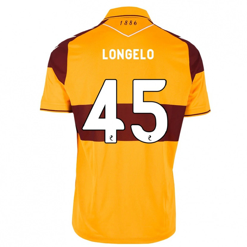 Danxen Bambino Maglia Emmanuel Longelo #45 Arancione Marrone Kit Gara Home 2026/27 Maglietta