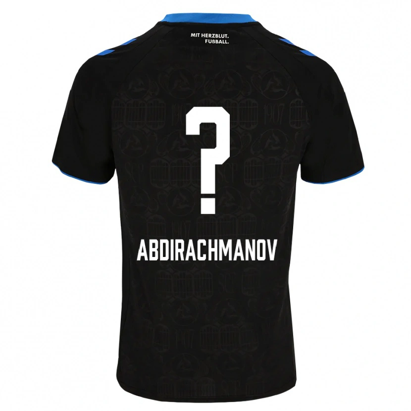 Danxen Bambino Maglia Islom Abdirachmanov #0 Nero Bianco Rosso Kit Gara Home 2026/27 Maglietta